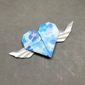 Origami Heart with Wings